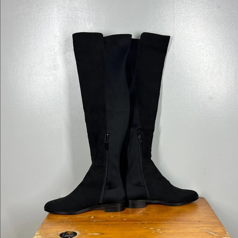 J. Crew Black Over-the-Knee Stretch Boots